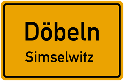 Straßenverzeichnis Döbeln Simselwitz