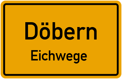 Straßenverzeichnis Döbern Eichwege