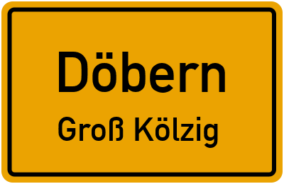 Straßenverzeichnis Döbern Groß Kölzig