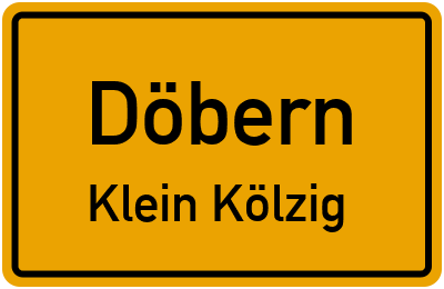 Straßenverzeichnis Döbern Klein Kölzig