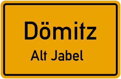 Straßenverzeichnis Dömitz Alt Jabel