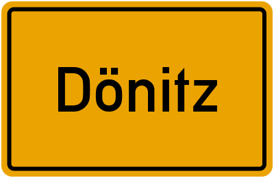 Ortsschild von Gemeinde Dönitz in Sachsen-Anhalt