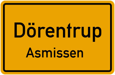 Straßenverzeichnis Dörentrup Asmissen