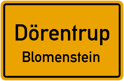 Straßenverzeichnis Dörentrup Blomenstein