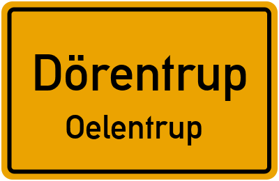 Straßenverzeichnis Dörentrup Oelentrup