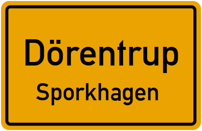Straßenverzeichnis Dörentrup Sporkhagen