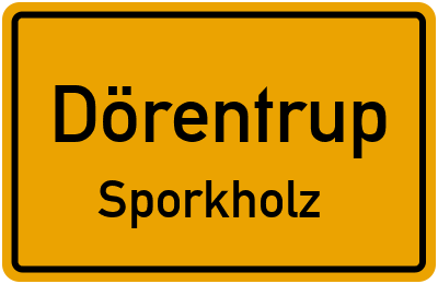 Straßenverzeichnis Dörentrup Sporkholz