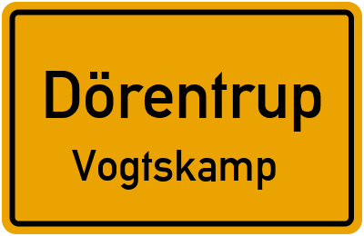 Straßenverzeichnis Dörentrup Vogtskamp