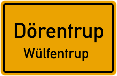Straßenverzeichnis Dörentrup Wülfentrup