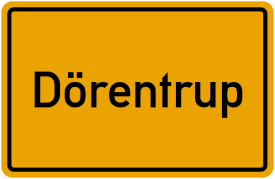 Ortsschild von Gemeinde Dörentrup in Nordrhein-Westfalen