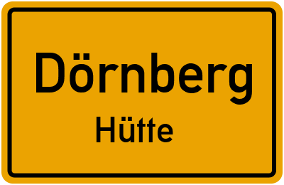 Straßenverzeichnis Dörnberg Hütte