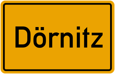 Ortsschild von Gemeinde Dörnitz in Sachsen-Anhalt