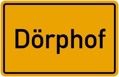 Ortsschild von Gemeinde Dörphof in Schleswig-Holstein