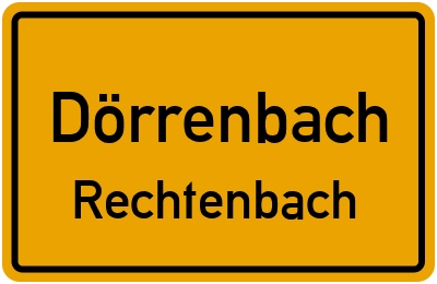 Straßenverzeichnis Dörrenbach Rechtenbach
