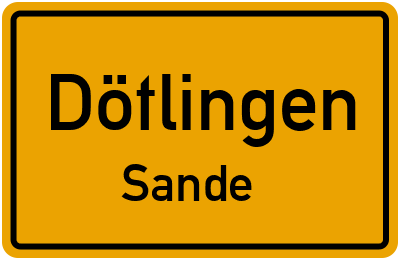 Straßenverzeichnis Dötlingen Sande