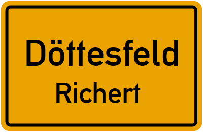 Straßenverzeichnis Döttesfeld Richert