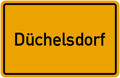 Ortsschild von Düchelsdorf in Schleswig-Holstein