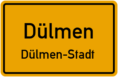 Straßenverzeichnis Dülmen Dülmen-Stadt