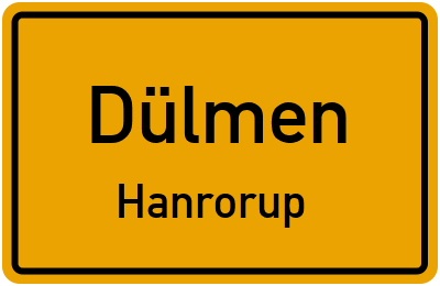 Straßenverzeichnis Dülmen Hanrorup