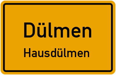 Straßenverzeichnis Dülmen Hausdülmen