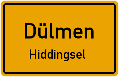 Straßenverzeichnis Dülmen Hiddingsel
