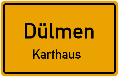 Straßenverzeichnis Dülmen Karthaus
