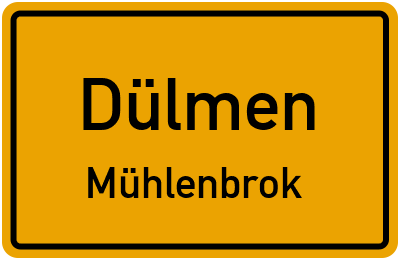 Straßenverzeichnis Dülmen Mühlenbrok