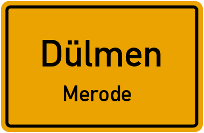 Straßenverzeichnis Dülmen Merode