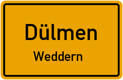 Straßenverzeichnis Dülmen Weddern