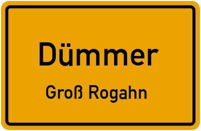Straßenverzeichnis Dümmer Groß Rogahn