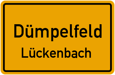 Straßenverzeichnis Dümpelfeld Lückenbach