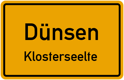 Straßenverzeichnis Dünsen Klosterseelte