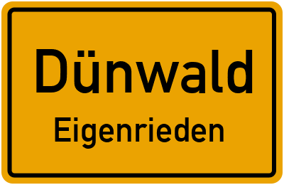 Straßenverzeichnis Dünwald Eigenrieden
