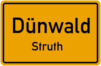 Straßenverzeichnis Dünwald Struth