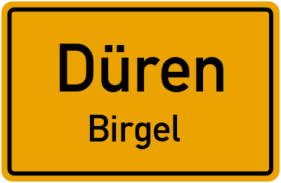 Straßenverzeichnis Düren Birgel