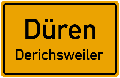 Ortsschild Düren Derichsweiler