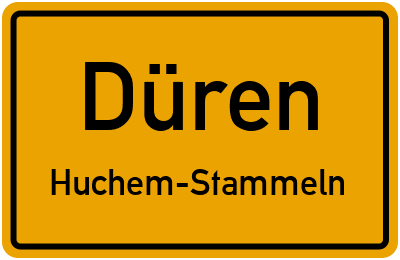 Straßenverzeichnis Düren Huchem-Stammeln