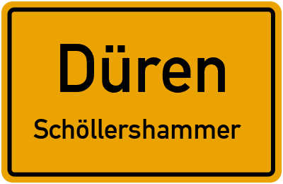 Straßenverzeichnis Düren Schöllershammer