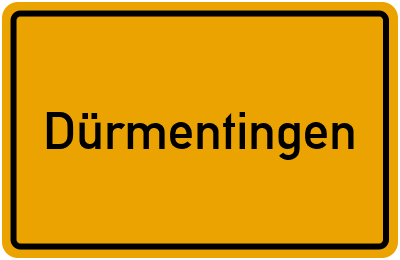 Ortsschild von Gemeinde Dürmentingen in Baden-Württemberg