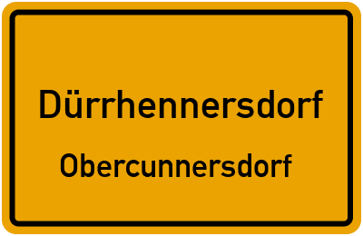 Straßenverzeichnis Dürrhennersdorf Obercunnersdorf