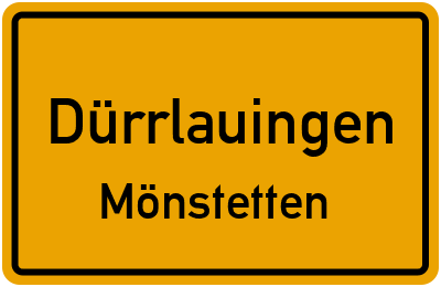 Straßenverzeichnis Dürrlauingen Mönstetten