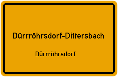 Straßenverzeichnis Dürrröhrsdorf-Dittersbach Dürrröhrsdorf