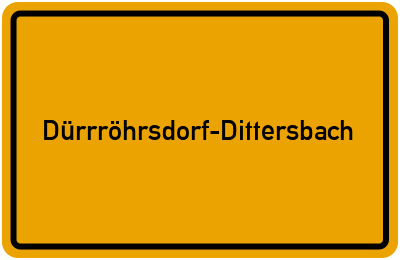 Dürrröhrsdorf-Dittersbach in Sachsen
