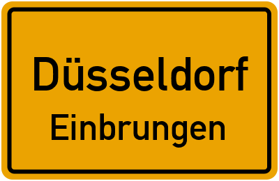 Straßenverzeichnis Düsseldorf Einbrungen