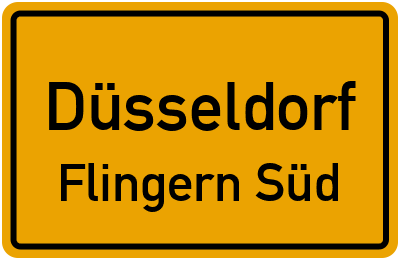 Straßenverzeichnis Düsseldorf Flingern Süd