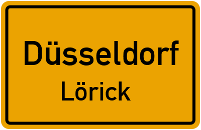 Straßenverzeichnis Düsseldorf Lörick
