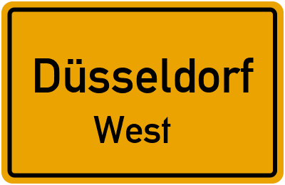 Straßenverzeichnis Düsseldorf West