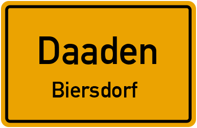 Straßenverzeichnis Daaden Biersdorf