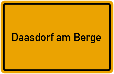 Daasdorf am Berge Branchenbuch