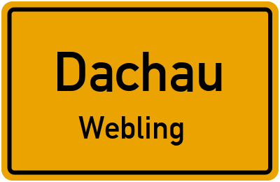 Straßenverzeichnis Dachau Webling